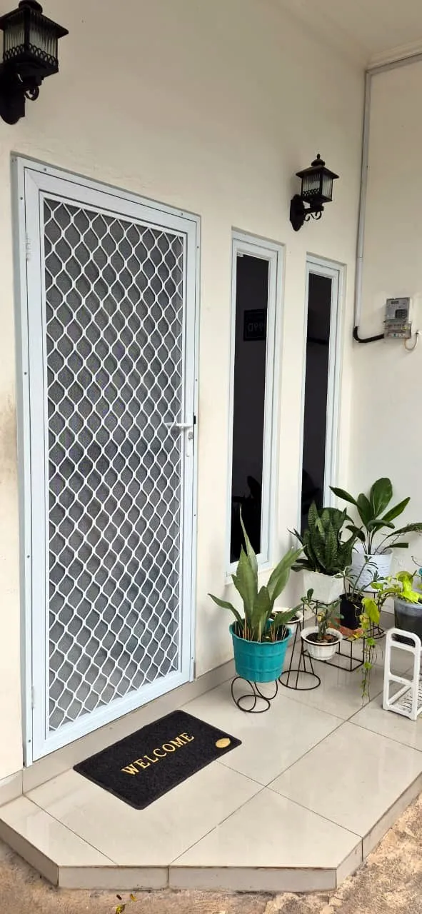 Pintu kasa nyamuk warna terang